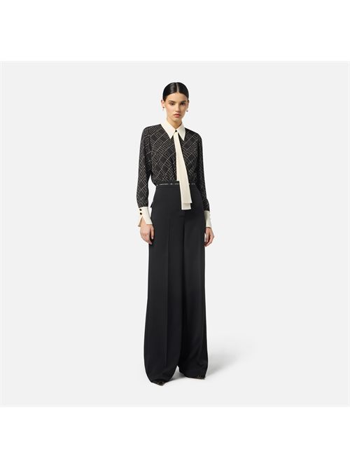 Camicia in georgette con stampa bi-color ELISABETTA FRANCHI | CA10456E2/EF3